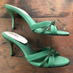 Charles David Leaf Green Slide Sandals Size 6.5 B NEW